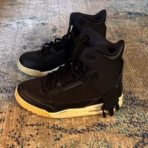 Jordan Black and Tan Women's Sneakers